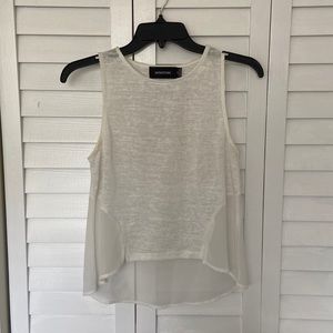 Sheer MINKPINK white tank